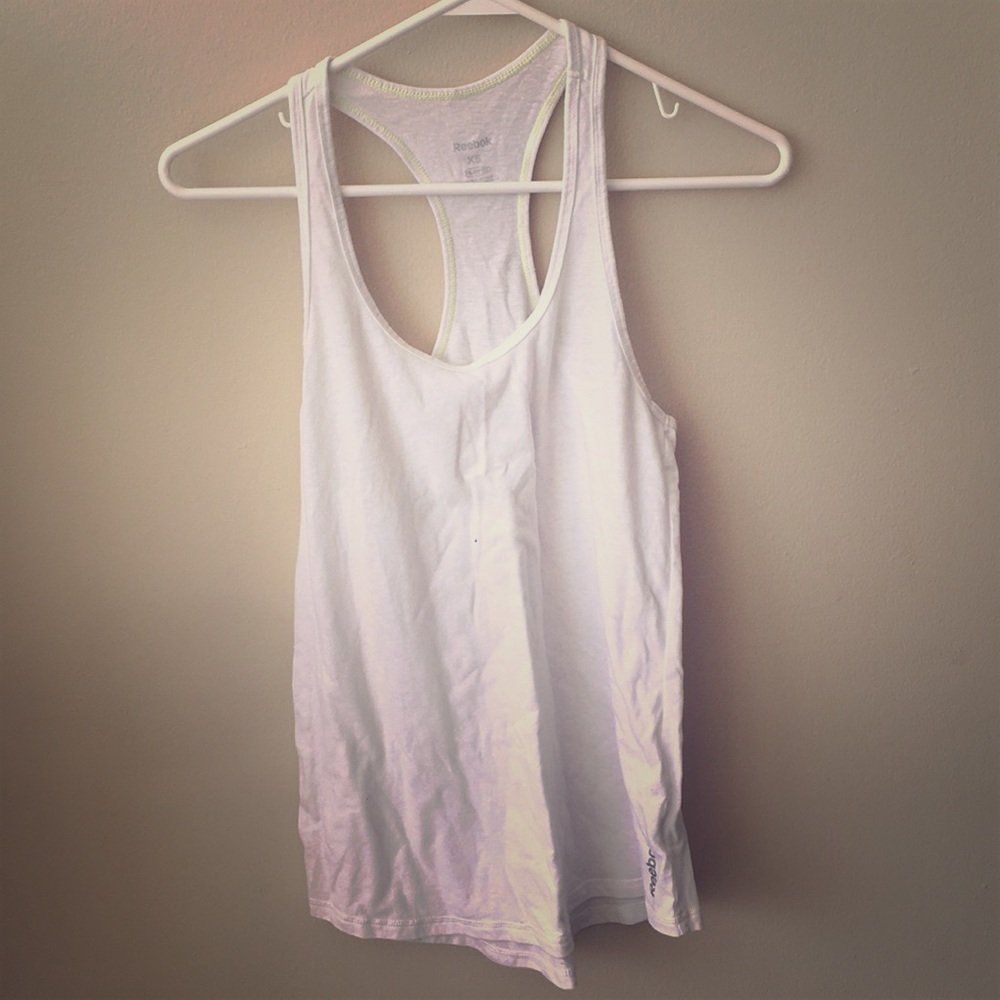 White racer back workout shirt